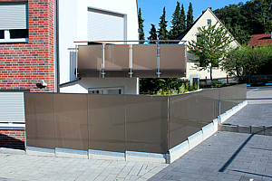 Windschutz aus Glas